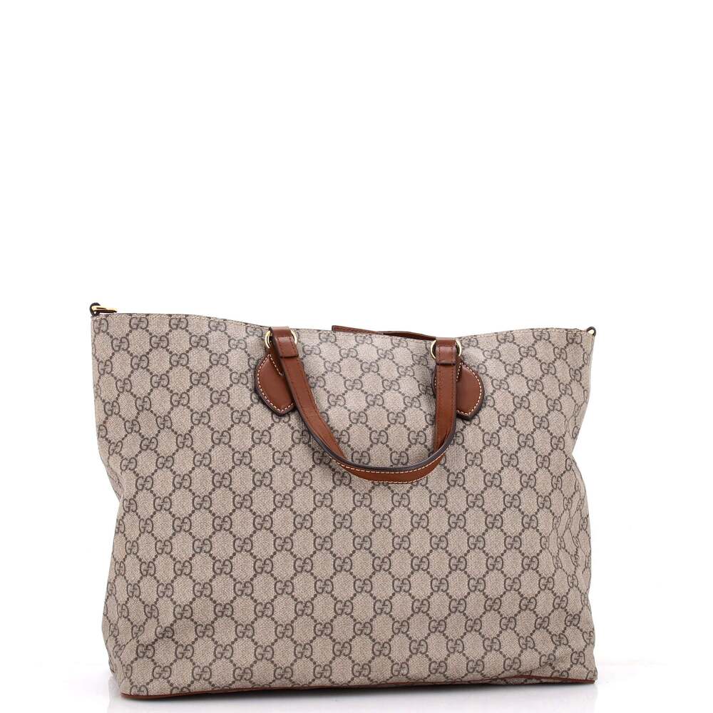Gucci Convertible Soft Tote Gg Coated #269625G12B - Picture 2 of 9